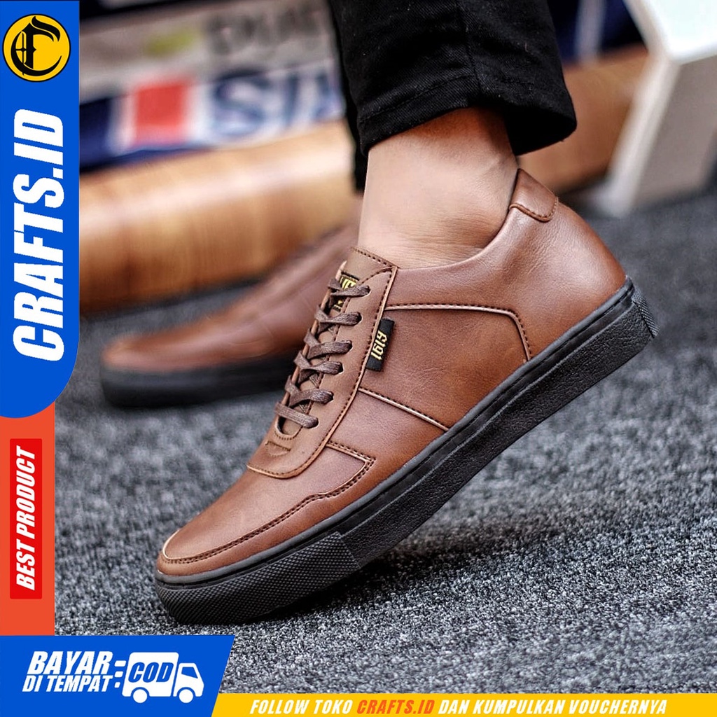 CRAFTS Beris - Sepatu Pantofel Pria Formal