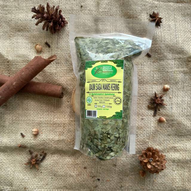 

Daun Saga Manis Kering - 50 GR / REMPAH / JSR / 100% MURNI