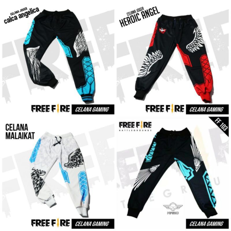 Celana ff Bnl Free Fire Gaming Pria Anak dan Dewasa FF 103