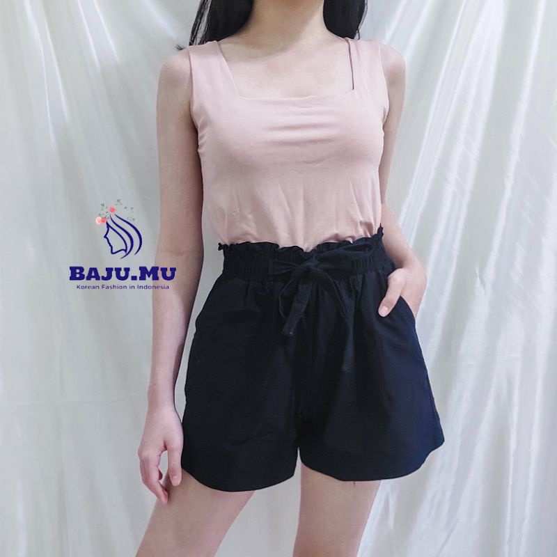 SQUARE TANKTOP BAHU LEBAR CROP FIT- Yejin Square Tanktop