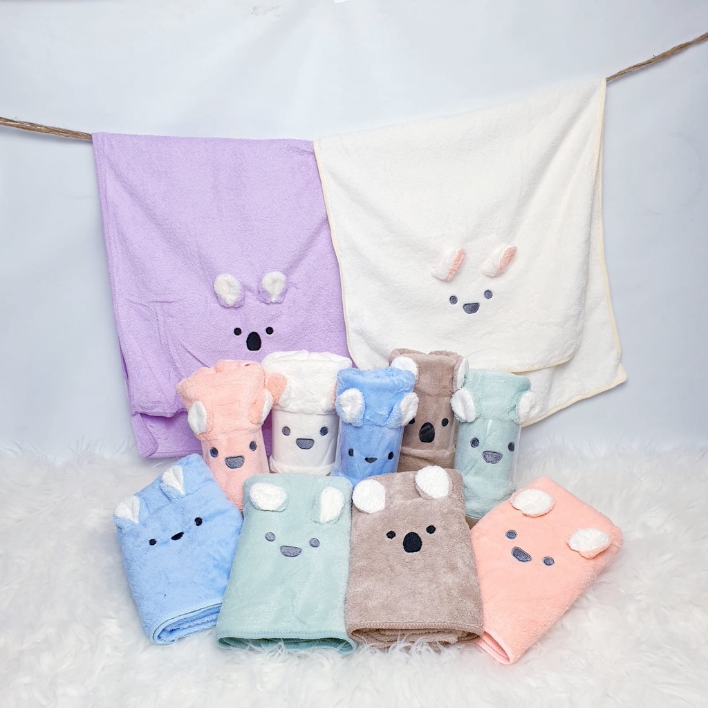 MOMS_ Handuk Sport Boneka Kuping 35X75 / 50x100 Mikro Bulu premium