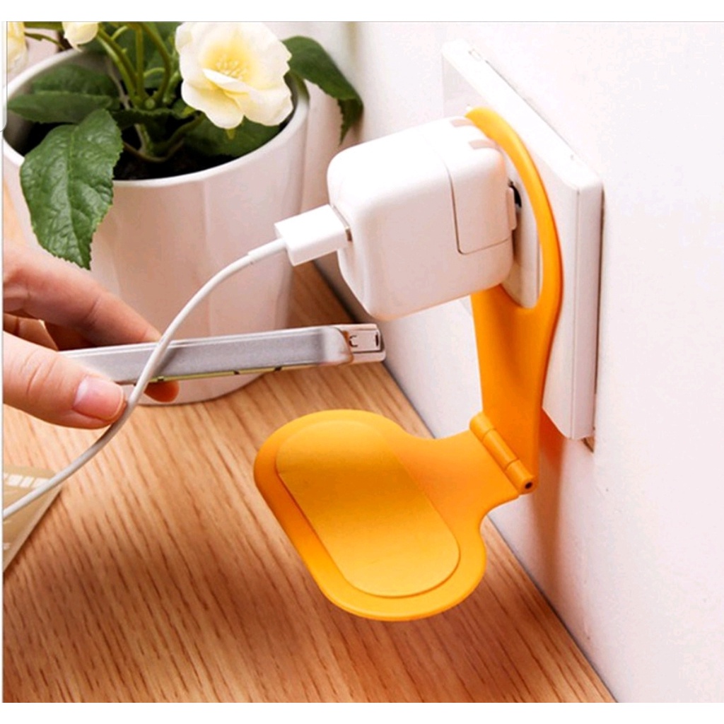 TEMPAT DUDUKAN PENGISIAN BATERAI HP STAND - CELL PHONE HANGER TEMPAT GANTUNG HP - BD