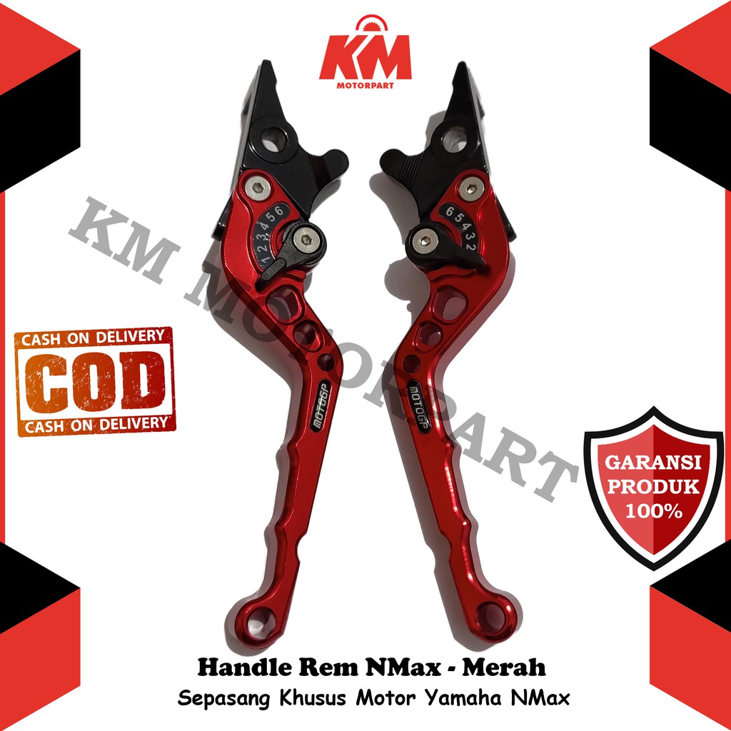 Handle Rem NMax N Max 2015 2016 2017 2018 2019 2020 Yamaha Handle Variasi Gold Merah Silver