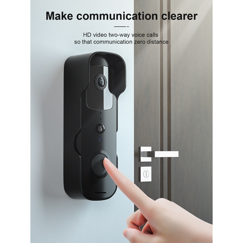 T30 Smart Video Doorbell 1080P HD Night Vision Bel Pintu Wifi TUYA APP