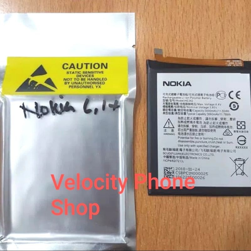 Baterai Batere Battery Nokia 5.1 Plus Nokia HE 342 Nokia 5.1Plus HE342 Original 100%