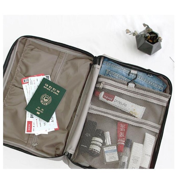 Adda Home - Tas Travel Organizer Baju Kosmetik Shampoo 2 in 1 - 36x27x18cm