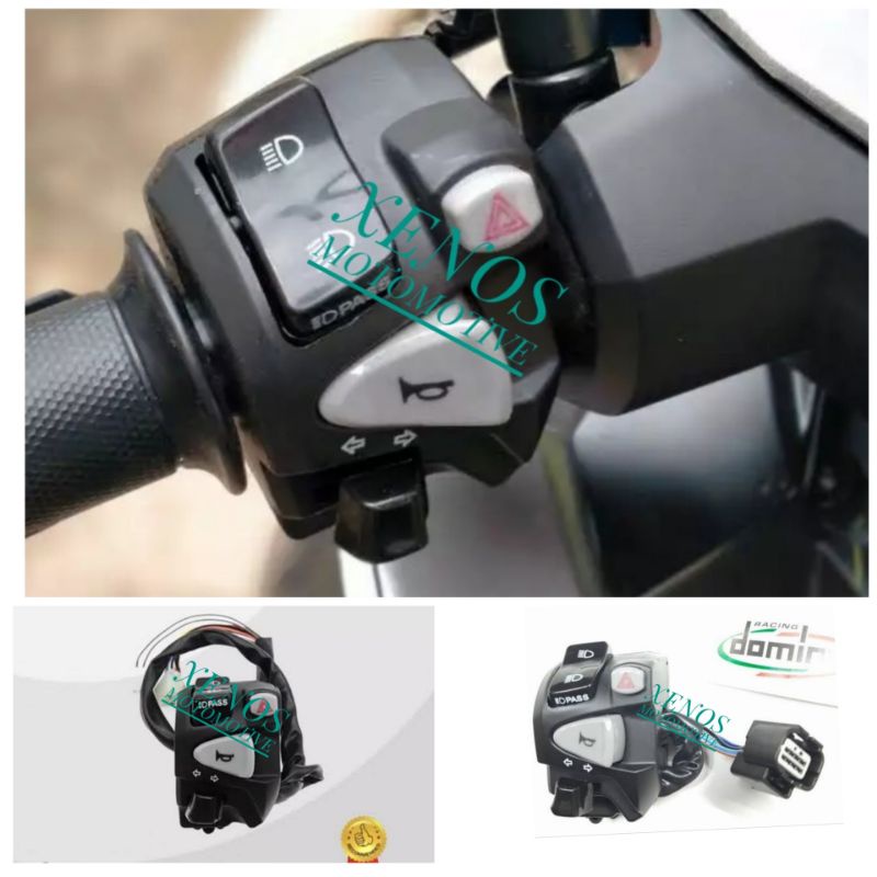 SAKLAR DOMINO HAZARD KIRI KANAN VARIO 125/150 NEW