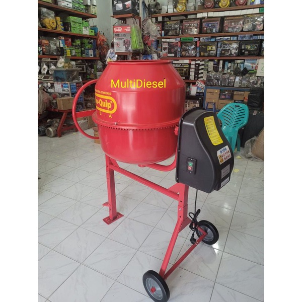 Mesin Pengaduk Semen Beton Listrik 180liter PRO-QUIP  Mesin Molen Concrete