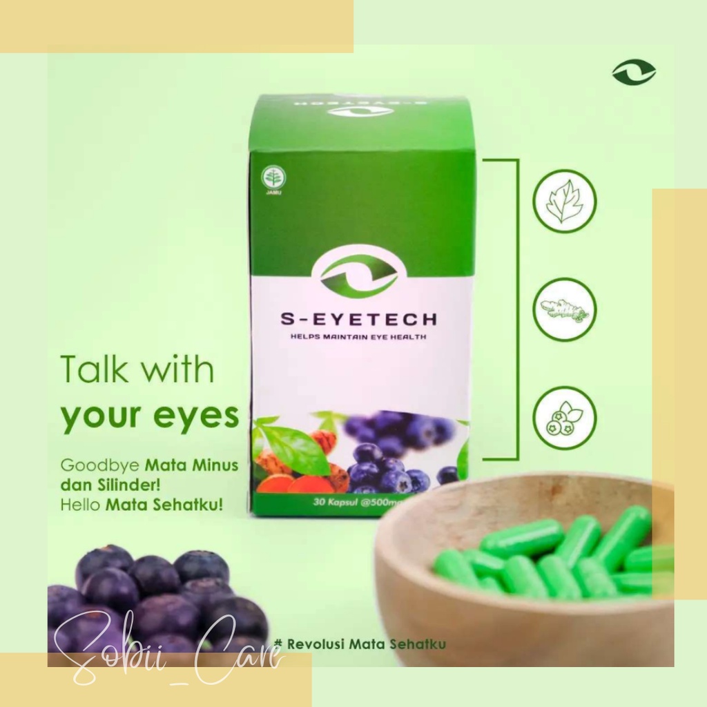 Jual S Eyetech (Suplemen/Obat Hebal Untuk Mengurangi Mata Minus dan