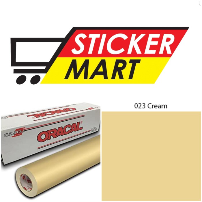 Sticker Oracal Cream 023 Glossy stiker vinyl mobil motor furniture