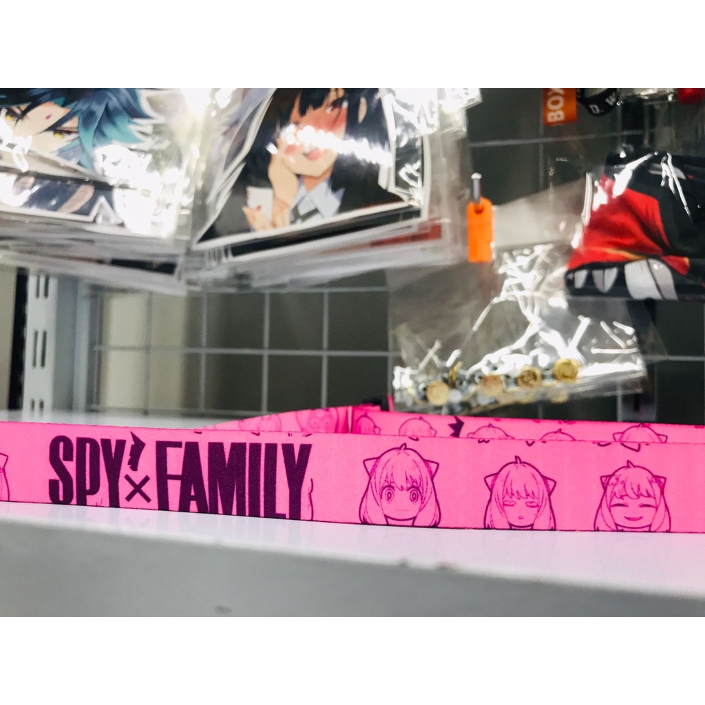 Lanyard Anya Forger Face Chibi Pink Anime Manga SPY X Family