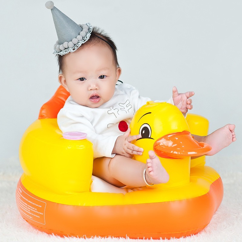 MURMURE.BABY | SOFA / KURSI POMPA BEBEK BAHAN PVC MUSIK/ KURSI BAYI BELAJAR DUDUK / SOFA TIUP LIPAT