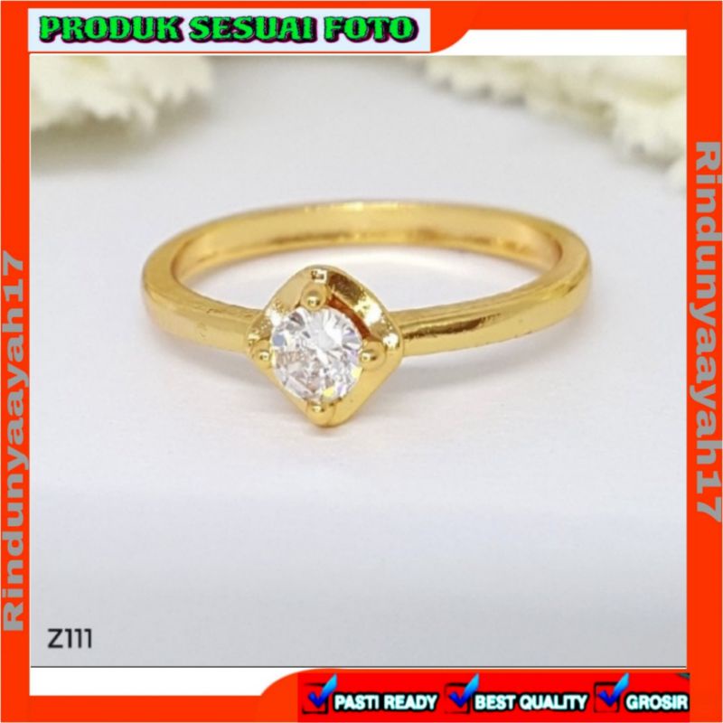 Cincin Xuping - Perhiasan Lapis Emas 18K-Z111