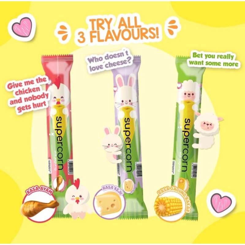 Supercorn - Stick Jagung 1 Box 120gr | Snack Anak