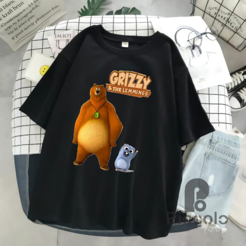 BAJU KAOS ANAK GRIZZY&amp;THE LEMMING TERBARU