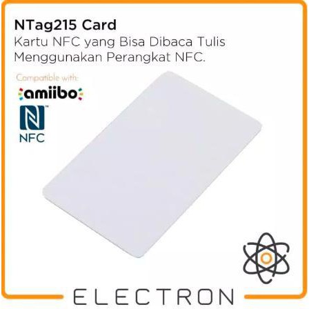 RFID NFC NTag215 Card - Programmable NTag Tag 215 Kartu Amiibo TagMo