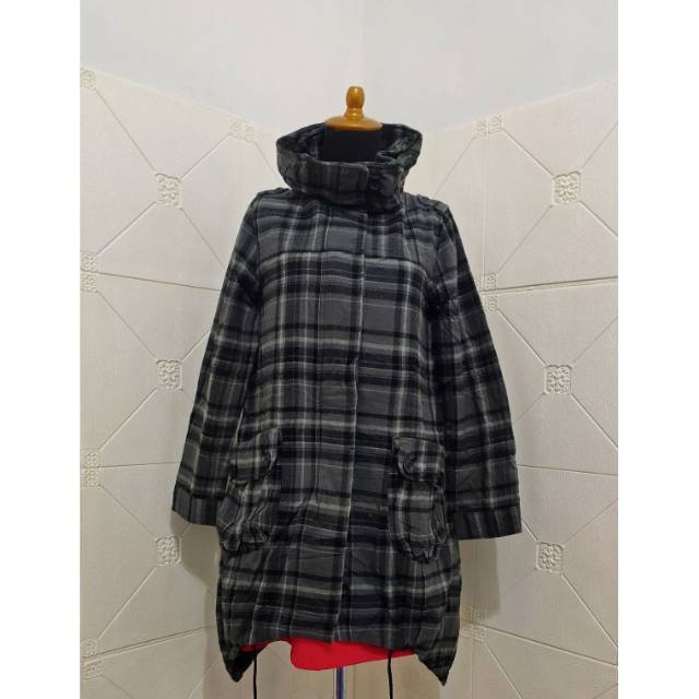 Begum Plaid Casual Coat
