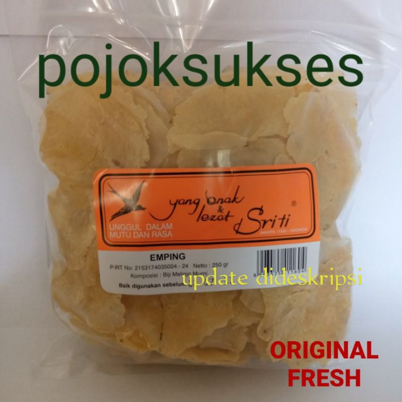 

Emping Melinjo / Emping Sriti / Emping Mentah / Emping Super / Emping Enak Sriti 250gr