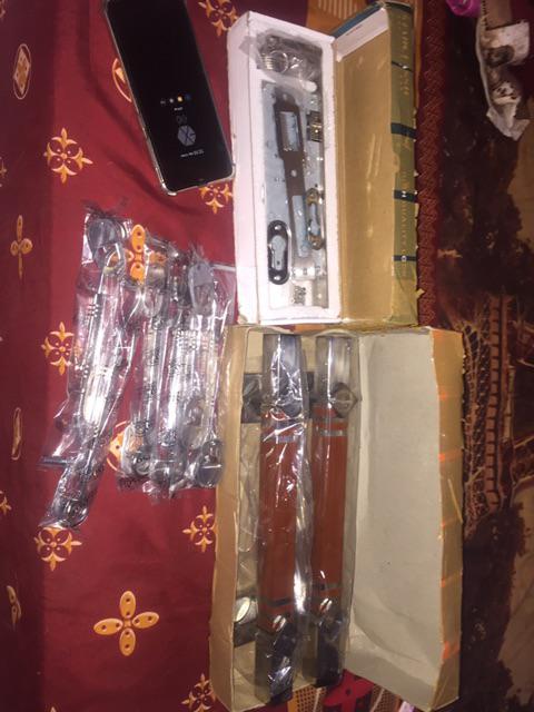 Handle Pintu Rumah Ktk Spb Tg Panjang 33 Cm Coklat Kombinasi Tarikan Pintu Gagang Pintu Kunci Pintu