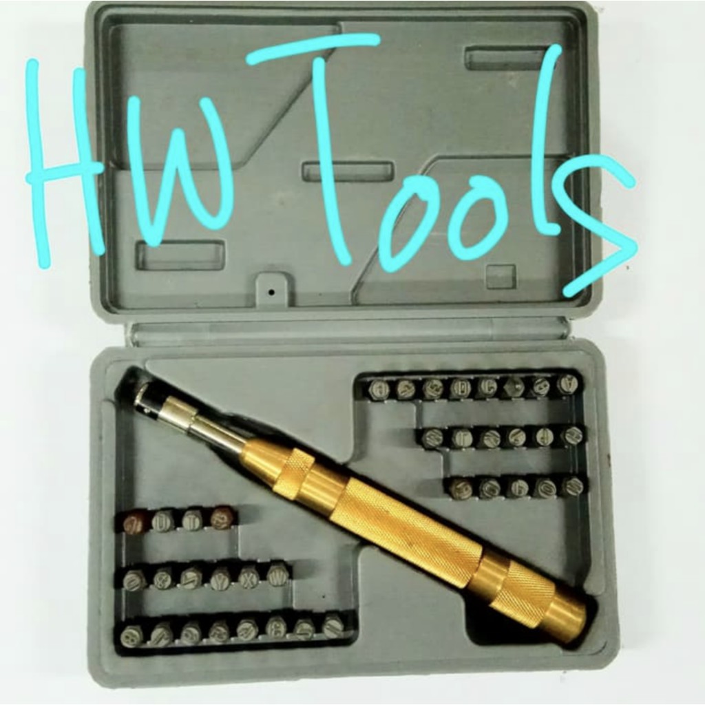 STAMPING SET NUMBER & LETTER / PAHAT HURUF DAN NOMOR SELLERY 92-800