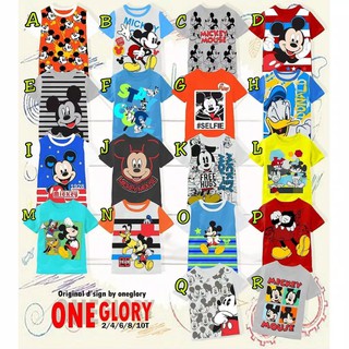Kaos anak  one glory size 2 10 edisi mickey  mouse  kaos 