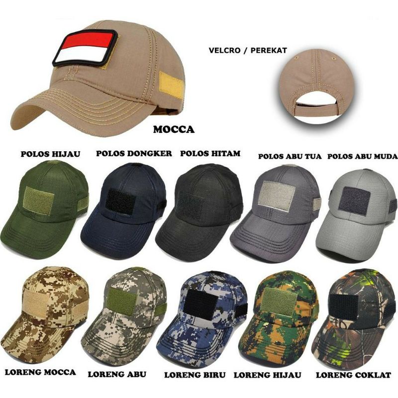 Topi Tactical Topi Komando Topi Army Topi Police Topi Militer Topi Tentara Topi Unisex