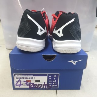  SEPATU  BADMINTON  MIZUNO THUNDER BLADE 2 MERAH Shopee  