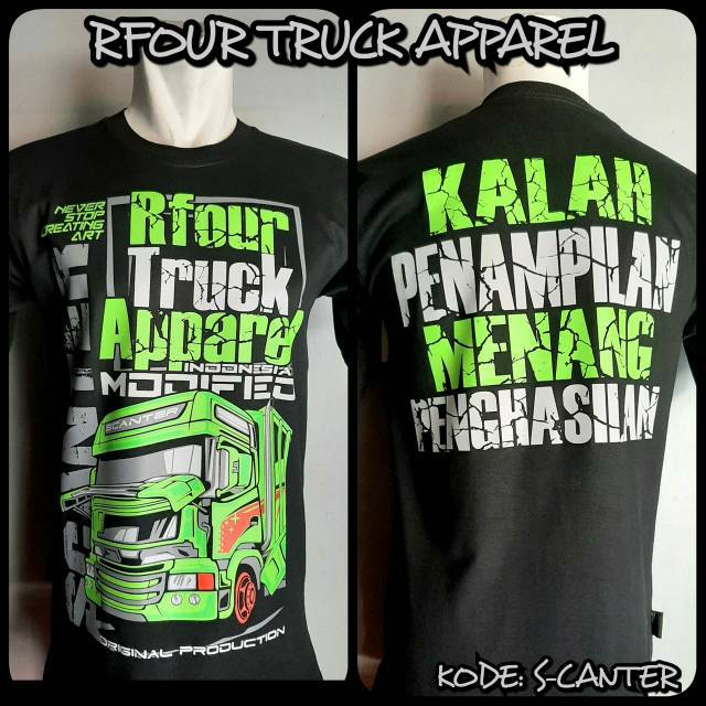 Kaos truk mania scanter ori  By.RFOUR TRUCK APPAREL 01