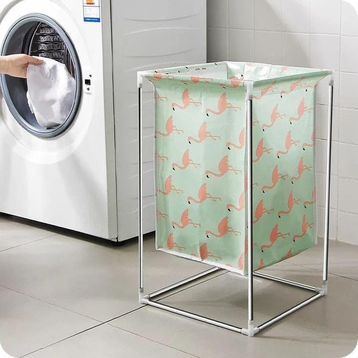 Keranjang Cucian Stand Baju kotor Laundry Basket