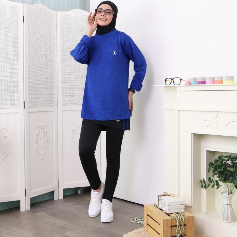 (HOT SALE) Setelan Olahraga Sport Sports Sporty Wanita Cewek Perempuan Muslim Muslimah Kekinian 3 pc
