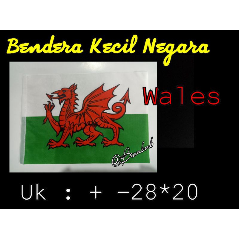 Bendera Negara Wales Ukuran Kecil Bendera Negara Piala Dunia Waels Bendera Negara Aksesoris
