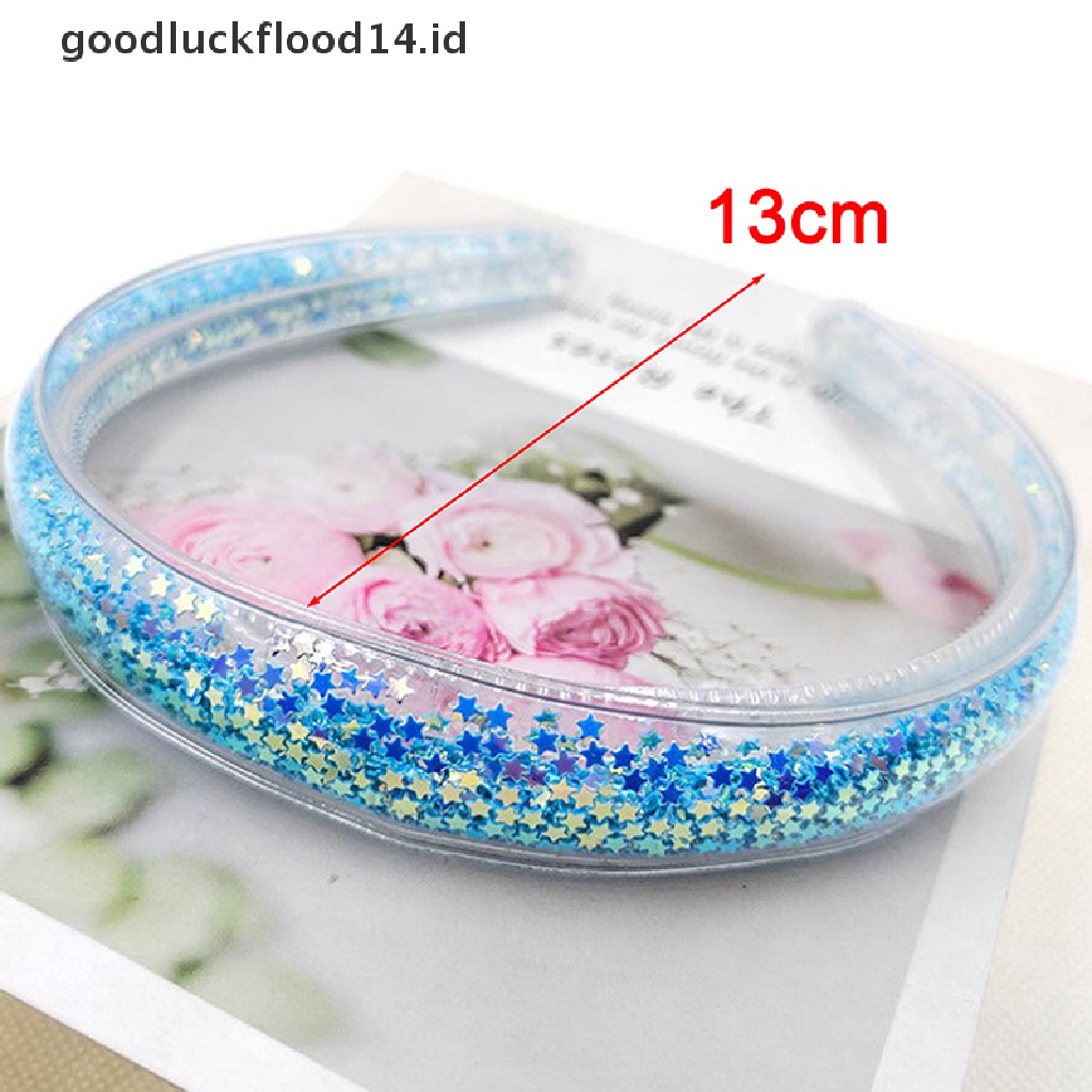 [OOID] bling sequin Quicksand headband children's lovely glitter bowknot hair hoop baby ID