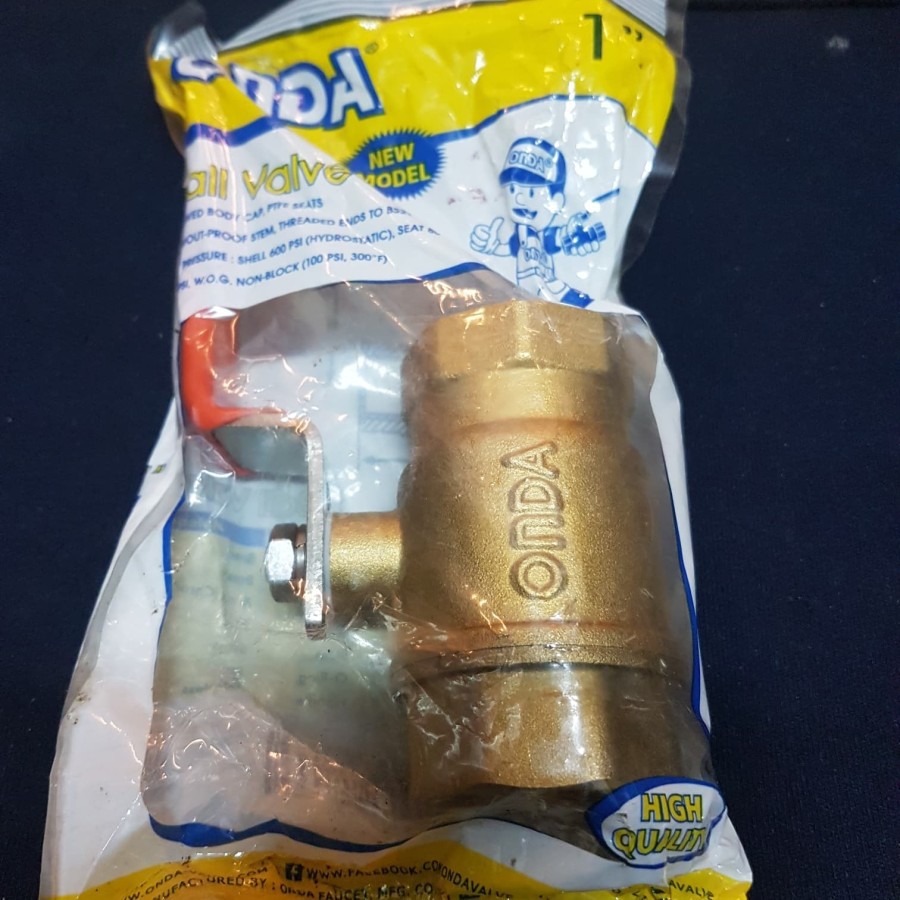 BALL VALVE ONDA 1", KRAN 1 INCH