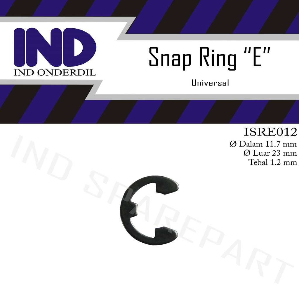 Snap Ring -Circlip-Ring-Clip-Klip-Pengunci-Retaining E-12-E12 3-12 312