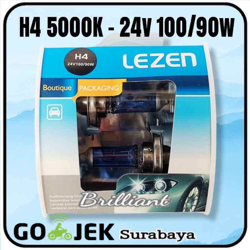 Halogen Bohlam Lampu Xenon - Glass Blue 5000K -  H3 H4 H7 H11 H16 HB3 HB4 - Harga Set