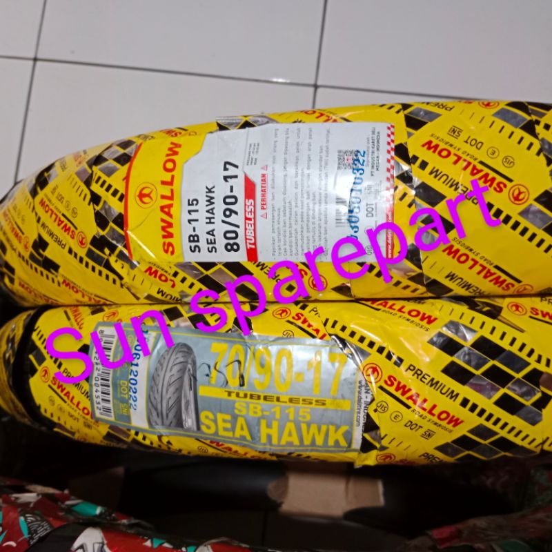 SEPASANG BAN DEPAN BELAKANG TUBELES SUPRA SUPRA X125 KARISMA BLADE REVO ABSOLUTE REVO LAMA REVO FIT 