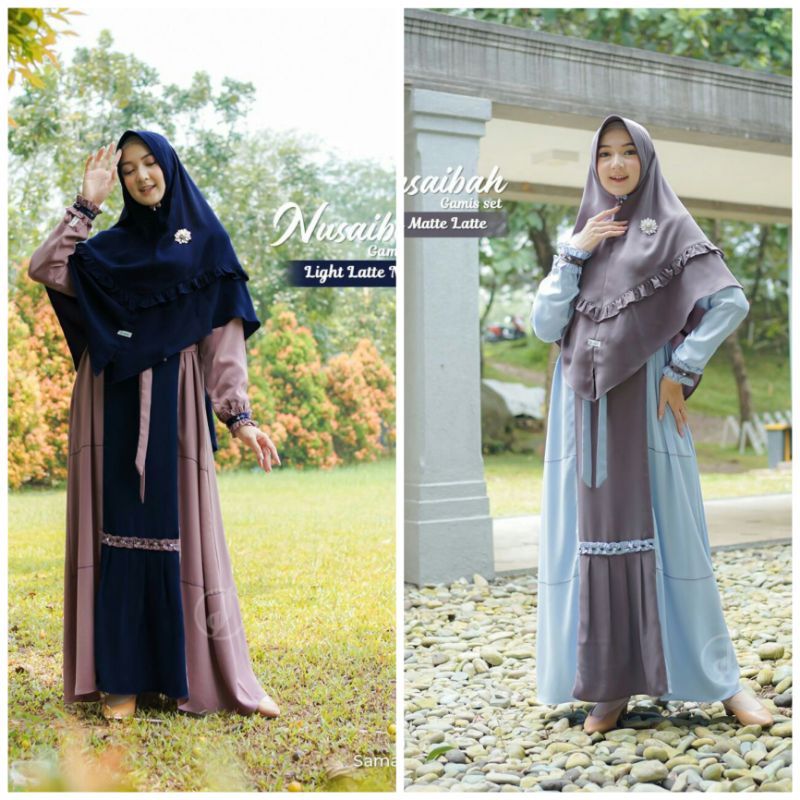 M | Gamis Nusaibah Set Hijab By Alwa Hijab