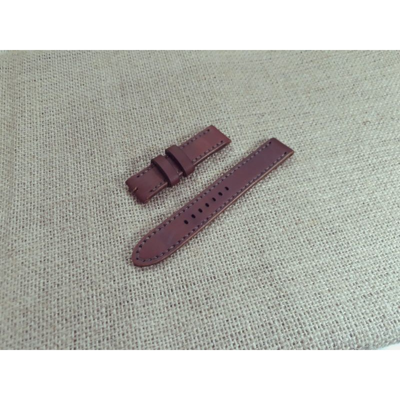 Tali jam tangan kulit asli Crazy horse / Straping jam kulit tangan asli Crazy horse