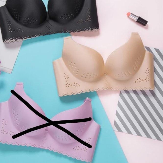 ♧ Bra Wanita Super Jumbo Bra Push Up Busa Tipis Big Size 36-46 Cup E Bra SEAMLESS 102# ♦