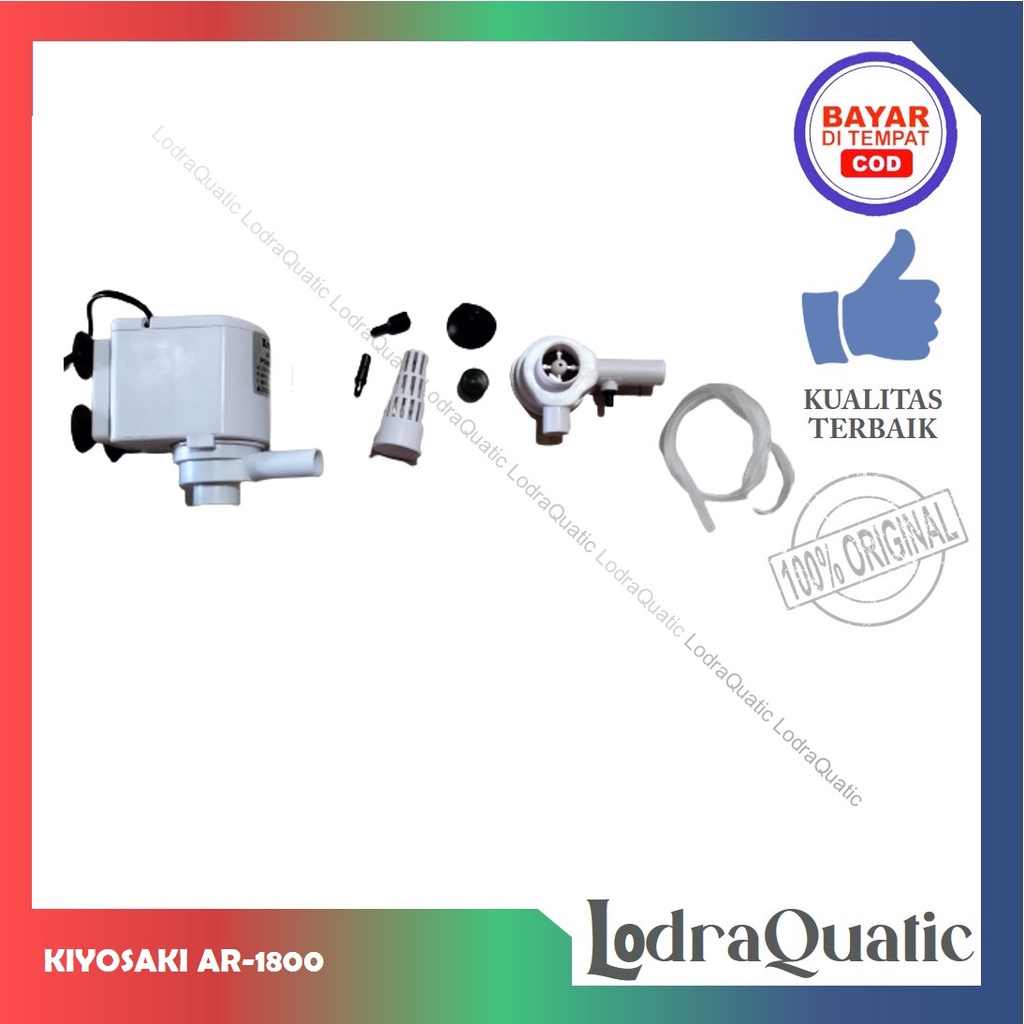 PROMO MURAH POMPA AIR AQUARIUM KIYOSAKI 1800 NAIK 1,7 METER 1900 LITER FILTER AQUARIUM POMPA AIR HIDROPONIK AQUARIUM FILTER AQUARIUM POMPA AQUARIUM BESAR POMPA AQUARIUM POMPA AQUARIUM HEMAT ENERGY POMPA AQUARIUM LOW WATT FILTER AQUASCAPE