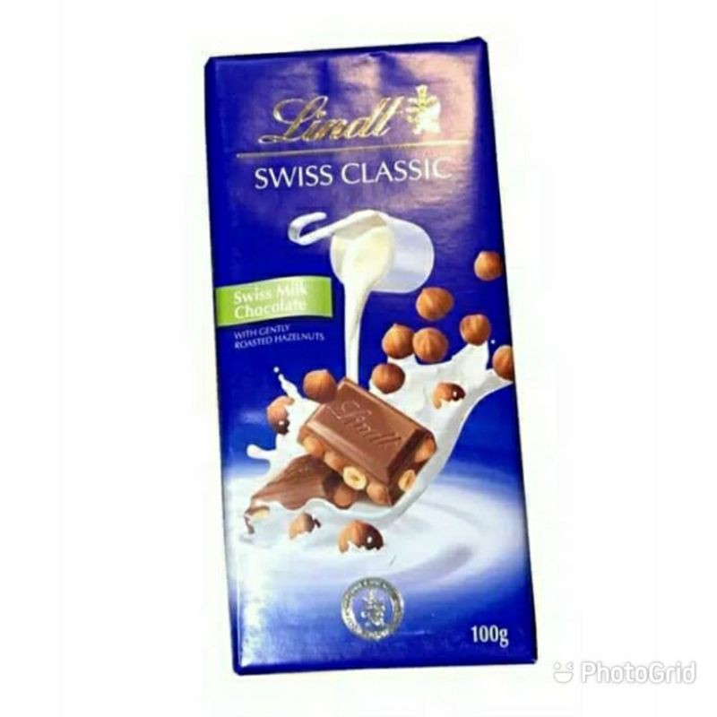

Lindt Swiss Cladic Hazelnut Chocolate Bar
