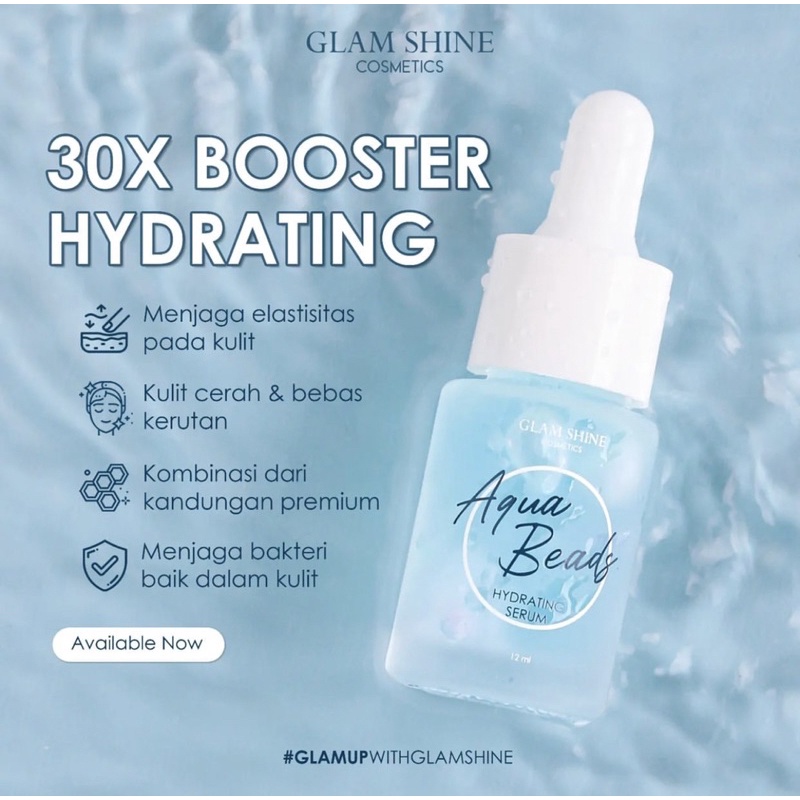 【Official Agent】GLAMSHINE SKINCARE Serum Essence Gold Acne Aquabeads Vitamin C Reviver Retinol Serum Briliant Gel | Serum Pencerah Pemutih Kulit Wajah Kusam Jerawat Flek Hitam Glamshine Viral BPOM