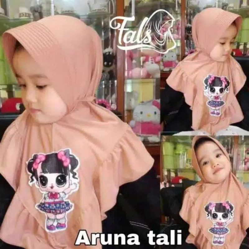 Kerudung Anak Led Aruna Instan Premium Usia 3-6 Tahun |Jilbab Bayi Sd Perempuan |Hijab Tk Lol Baby