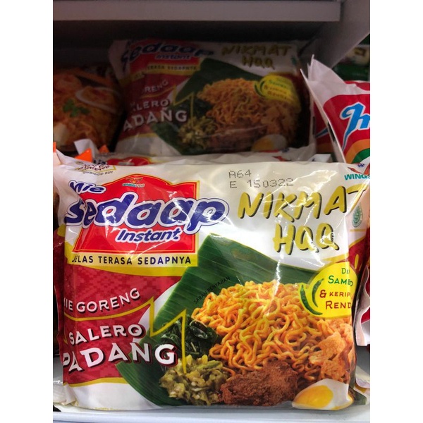 

SEDAAP MIE INSTANT GORENG SALERO PADANG 1 PCS 86G