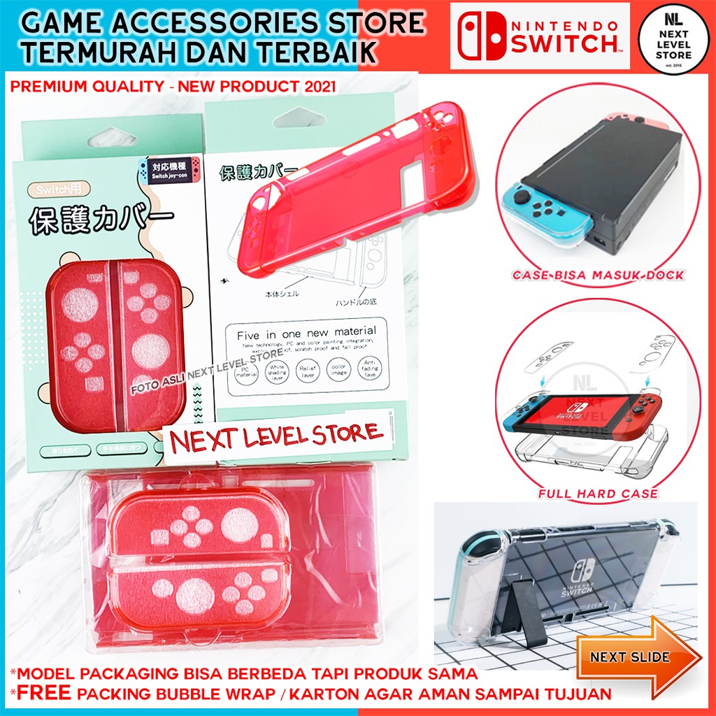 Full Hard Case Clear Nintendo Switch Protection Transparant - ADA 4 WARNA - PILIH DI VARIASI