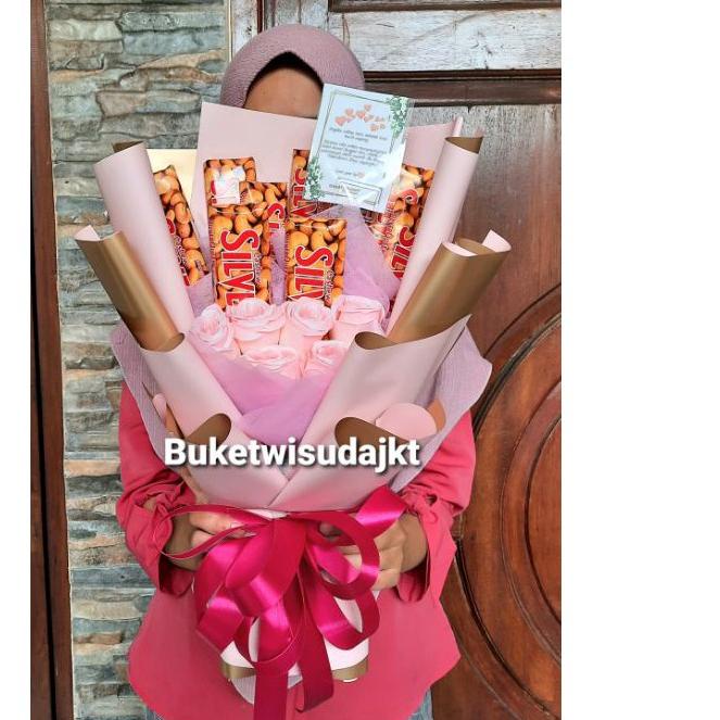 ♢ Buket Coklat / Buket Silverqueen / Coklat Silverqueen / Buket Wisuda / Buket Ulangtahun /Buket Mur