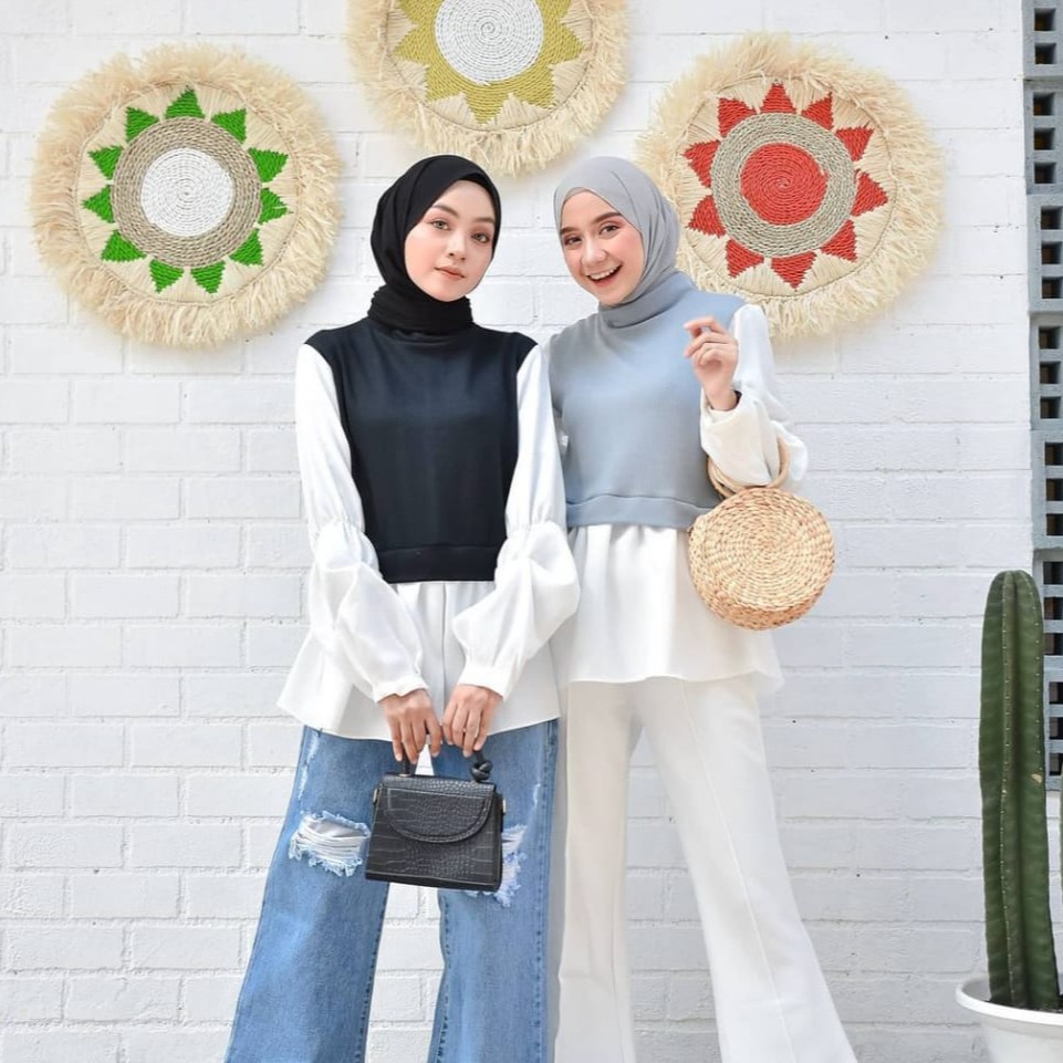 LORA BLOUSE Atasan Wanita Atasan Muslim Wanita Blouse LORA BLOUSE Atasan Wanita Atasan Muslim Wanita Blouse