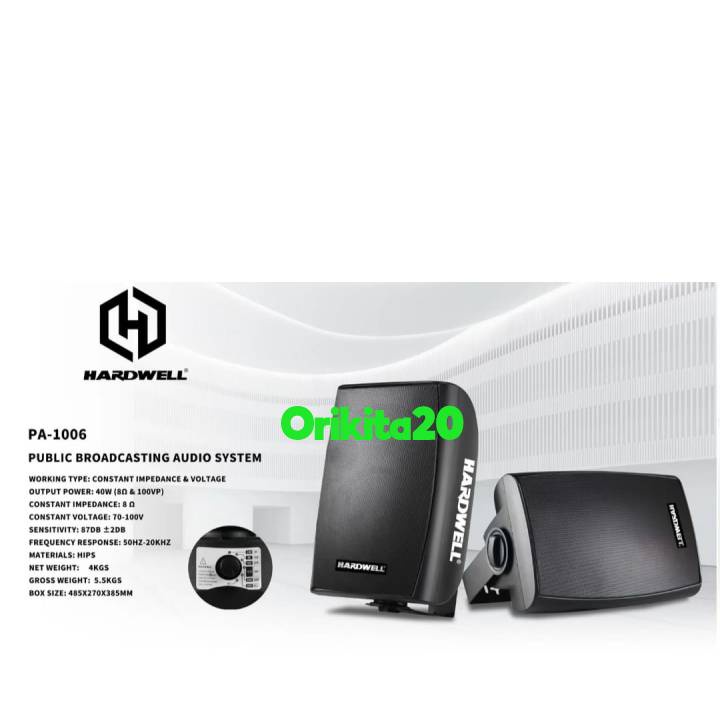 Hardwell PA 1006 PA-1006 PA1006 Speaker Pasif 6 Inchi