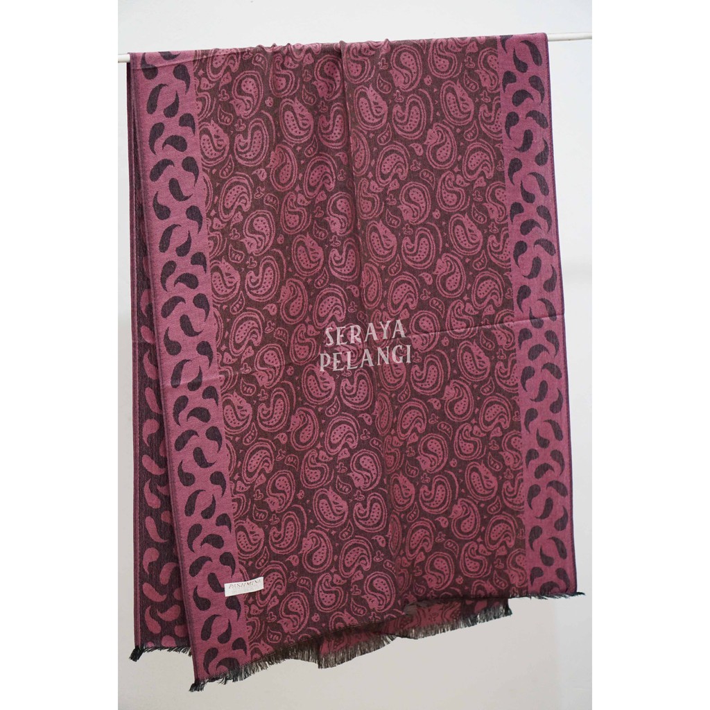 Pashmina Cashmere Motif A06 | Keong | Selendang | Scarf | Syal | Shawl | Pasmina | Souvenir | Hadiah Ulang Tahun | Birthday Gift | Aksesoris Fashion Wanita | Premium Import Quality | Grosir Murah | Luxury Scarf