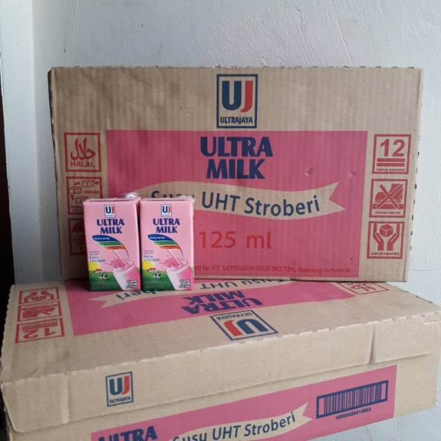 

Susu ultra stroberi 125 ml isi 40 pcs
